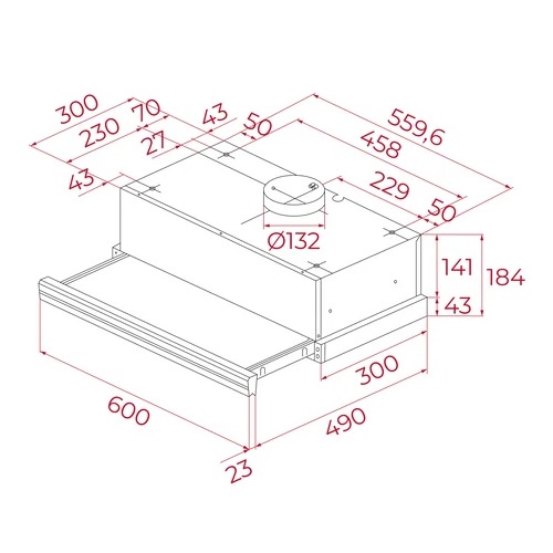 CAMPANA TEKA CNL6400.2 INOX EXTENS 60CM 113070006