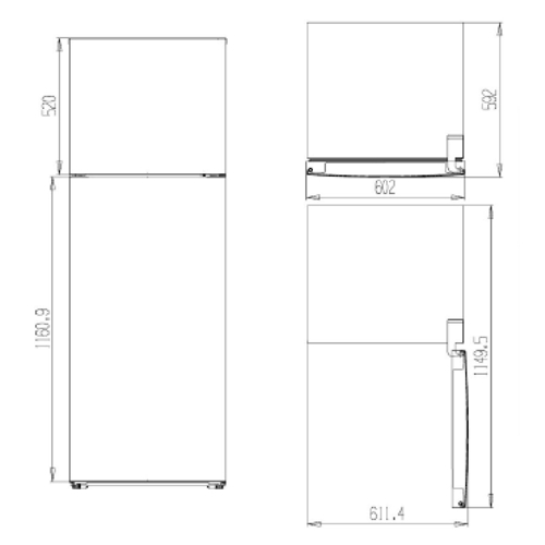 FRIGORIFICO SVAN SF17600ENF 2PTAS NF BL 169,6CM E