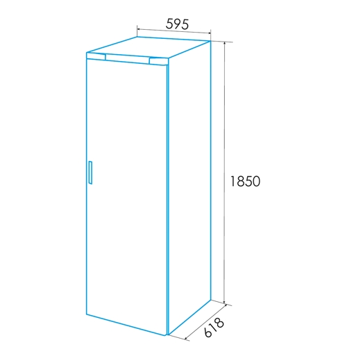 FRIGORIFICO EDESA EFS1823NF WH BL 1PTA E 924271342