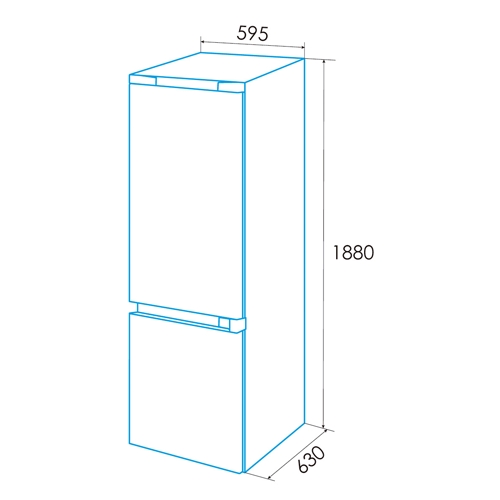 FRIGORIFICO EDESA EFC1821NF WH/B COMBI 924271325