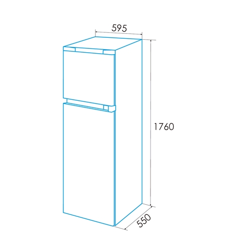 FRIGORIFICO EDESA EFT1711WH/B 2PTA 924271331 A+