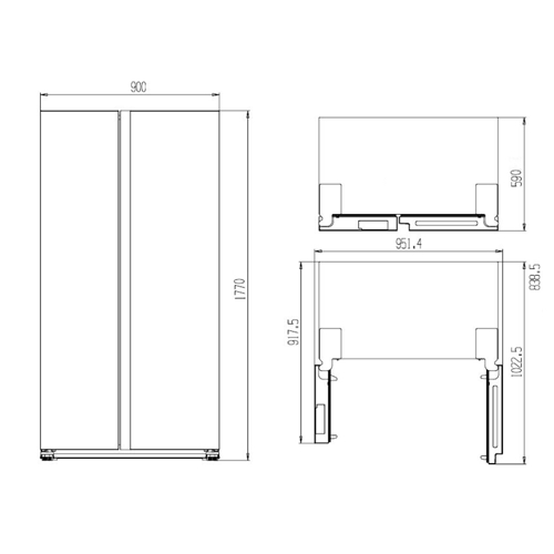 FRIGORIFICO SVAN SA18900FNF AMERICANO NF 177CM F