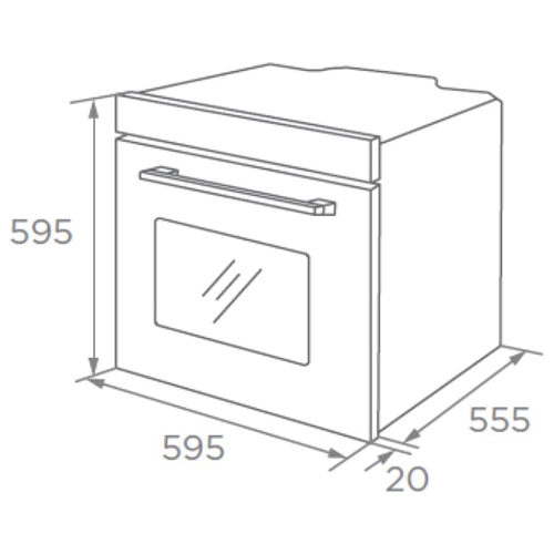 HORNO WONDER WHM4700EX MULTIF INOX 70LT 5PROG