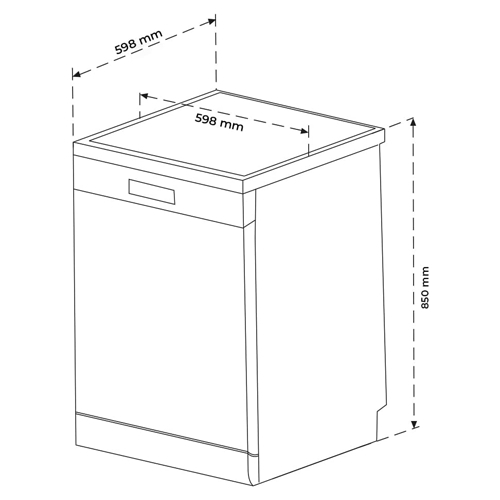 LAVAVAJILLAS WONDER WJ12600EX IND INOX 60CM E