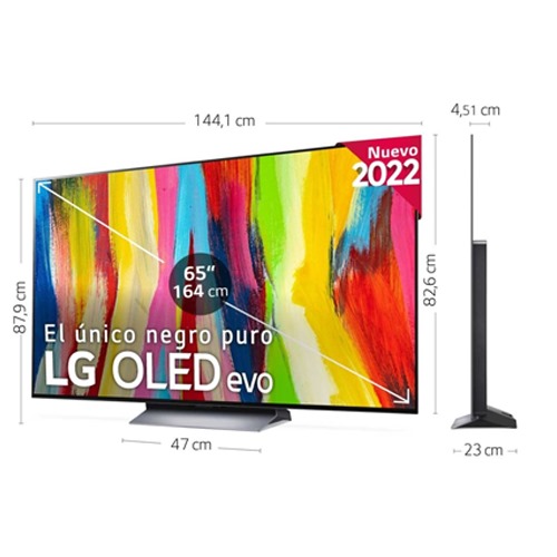 OLED LG OLED65C44LA SMART TV 4K SERIE CA