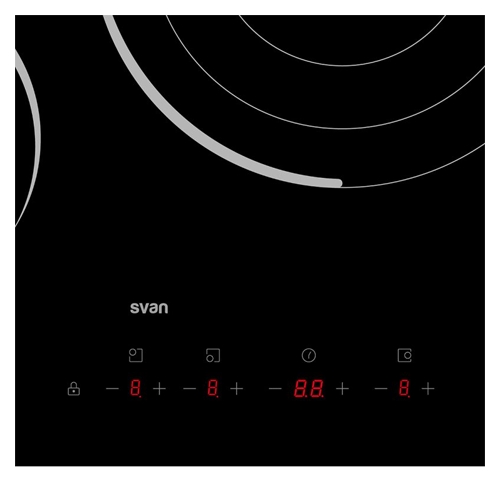 VITROCERAMICA SVAN SV3601 3ZNAS 60CM NEGR TACTIL