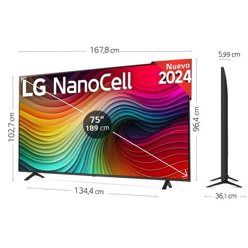 LED LG 75NANO82T6B SMART TV 4K NANOCELL