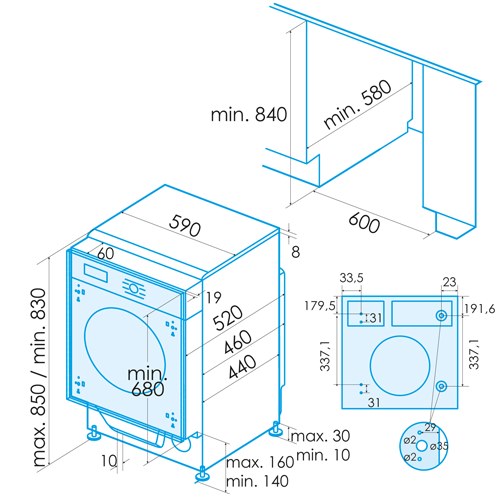 LAVASECADORA EDESA EWS8400I 925270558