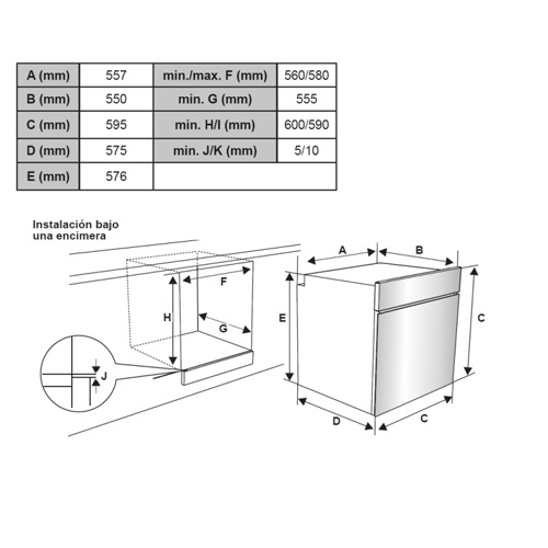 HORNO SVAN SHM4701X MULTIF ELECTRICO INOX 65L 5P