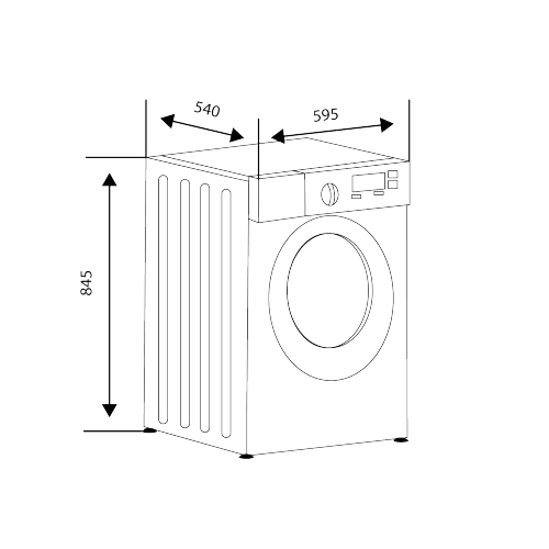 LAVADORA ASPES AL8400AIDVB CF INVERT 8KG 1400RP A