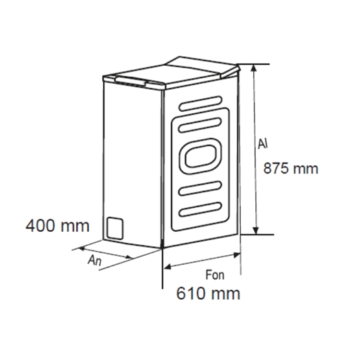 LAVADORA SVAN SLCS8301AI C.SUP 8KG 1300RPM VAPOR A