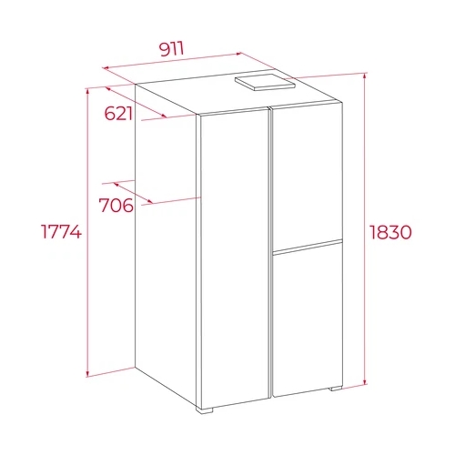 FRIGORIFICO TEKA RFL85950 SBS CRIST NEGR 113430074