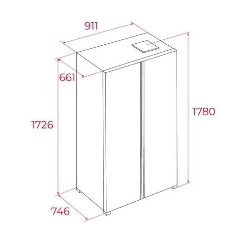 FRIGORIFICO TEKA RLF74917GBK SBS CR NEG 113430081