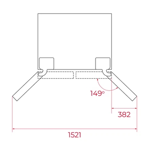 FRIGORIFICO TEKA RFD75850 GBK CRIS NEG 113430077