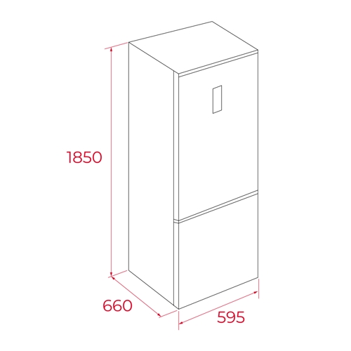 FRIGORIFICO TEKA RBF74650INOX COMBI 185 113400024