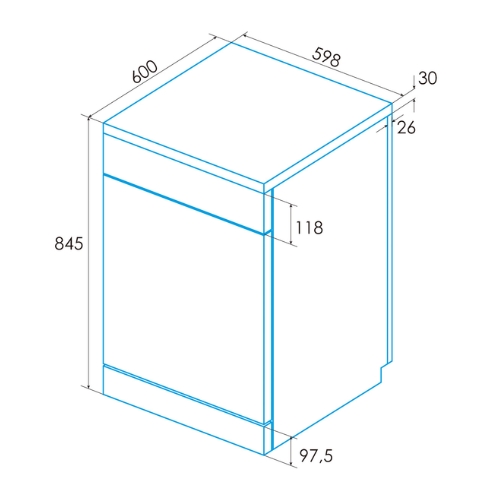 LAVAVAJILLAS EDESA EDW6231X/A INOX 60CM 926270323