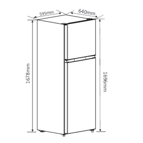 FRIGORIFICO ASPES AF17600ENFX 2P NF INOX 169,6CM