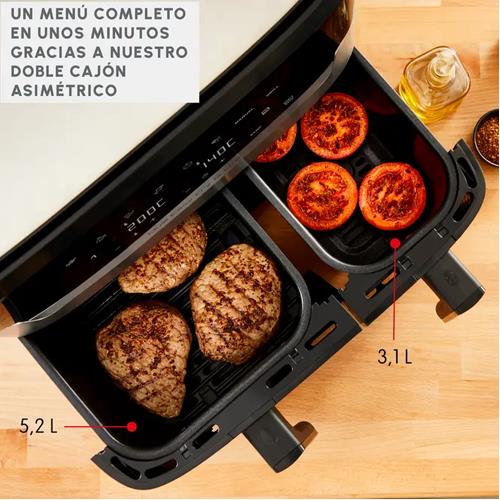 FREIDORA MOULINEX EZ905D20 AIRE Y GRILL 8,3L DUAL