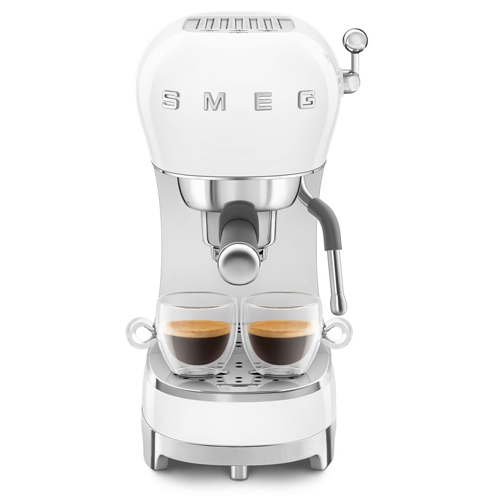 CAFETERA SMEG ECF02WHEU ESPRESSO BLANCA MAN 1350W