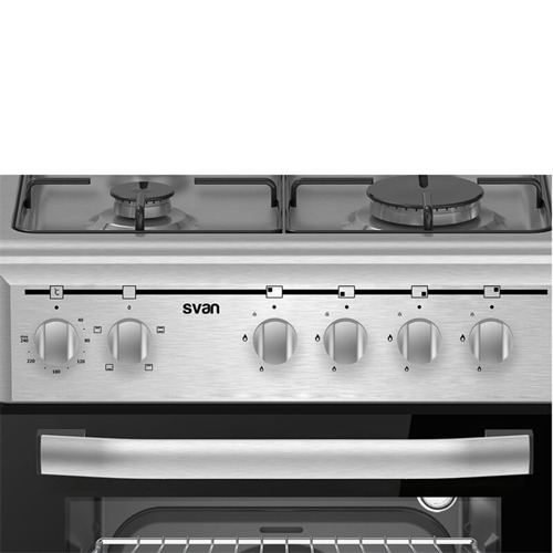 COCINA SVAN SKM4500X MIXTA GAS BUT INOX 82X49CM
