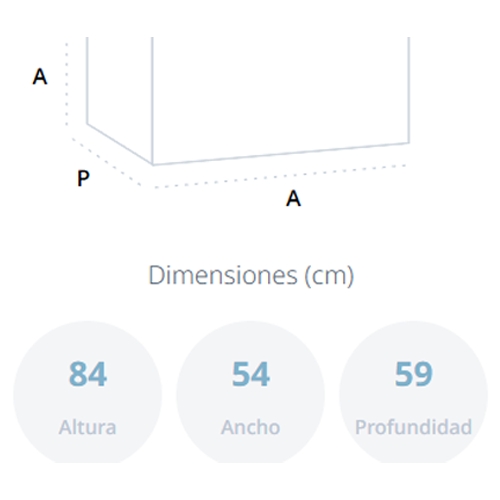FRIGORIFICO BEKO TSE1284N BAJO ENC 84X54CM C/CONG