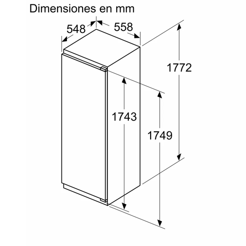 FRIGORIFICO SIEMENS KI82LSDD0 INTEG 177,5CMX56CM