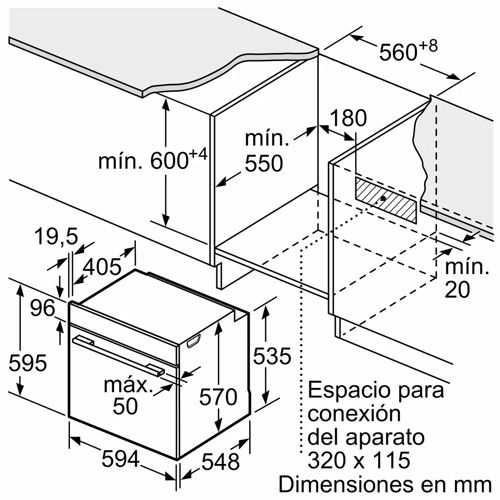 HORNO BALAY 3HB4841X3 INTEG PIROL 60X60CM ACERO IN