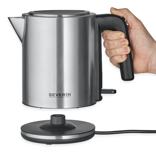 HERVIDOR SEVERIN WK3489 2400W 1L NEG/PLAT