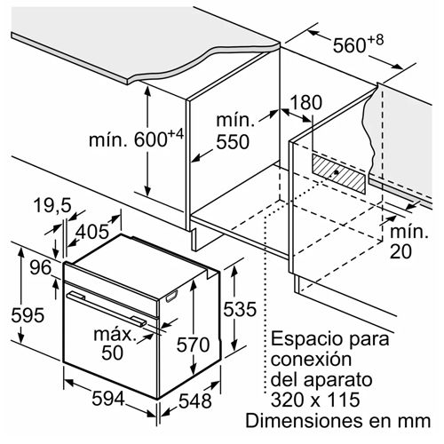 HORNO BALAY 3HA4031X3 VAPOR INOX 60X60CM
