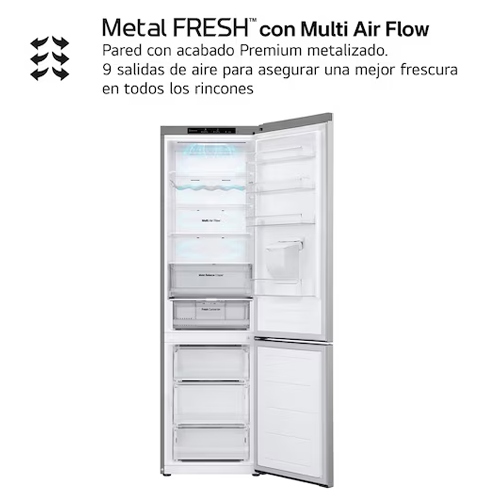FRIGORIFICO LG GBF3202DPY COMBI NF INOX 203CM D