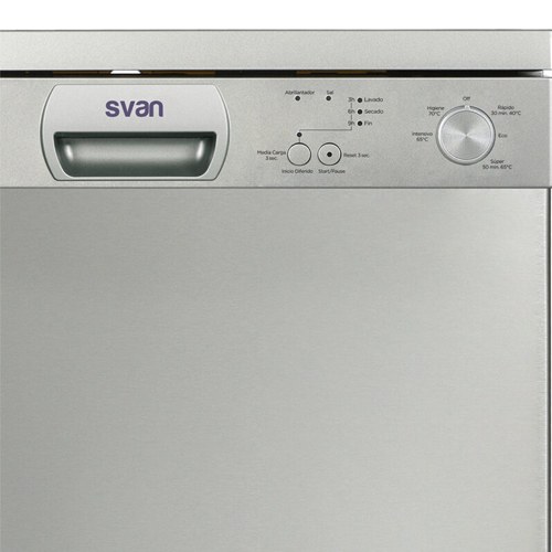 LAVAVAJILLAS SVAN SJ12600EX INDEP 60CM INOX E