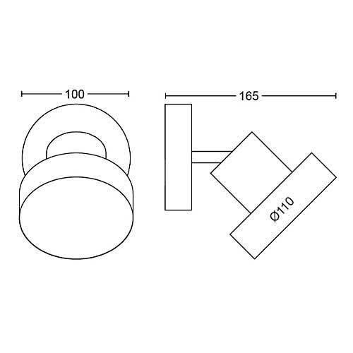 FOCO PHILIPS BUKKO 1X4,3W BLANC 5060131P0