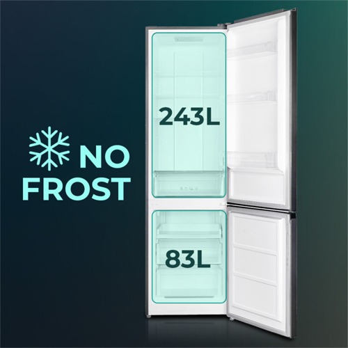 FRIGORIFICO SVAN SC2602ENFX COMBI NF INOX 2MT E