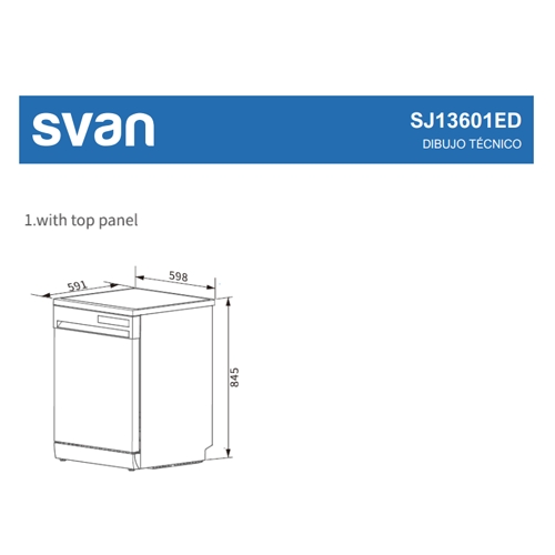 LAVAVAJILLAS SVAN SJ13601ED IND BL 60CM E