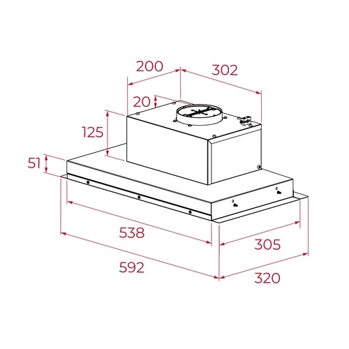 CAMPANA TEKA GFI63030 EASY INTR INOX 113120006