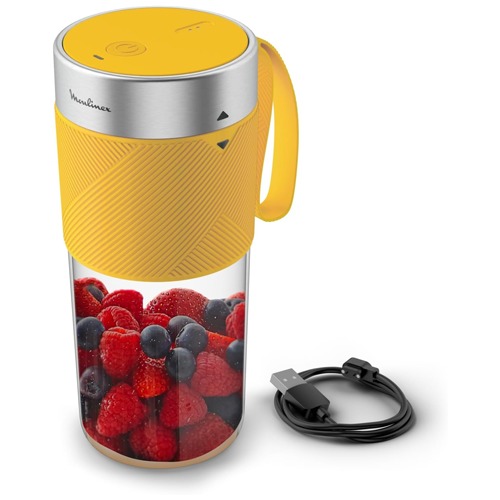 BATIDORA MOULINEX LM1C0210 PORTATIL AMARILLO 300ML