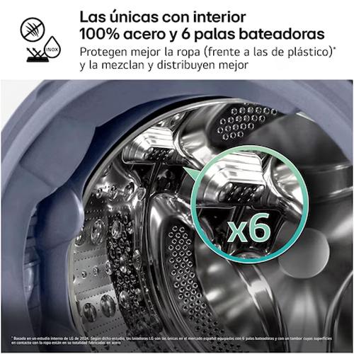LAVADORA LG F4X7009TWS INTELIG BLANCA 1400RPM A