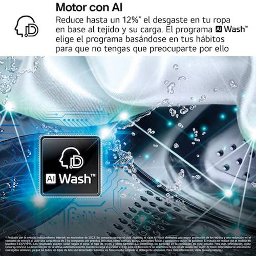 LAVADORA LG F4X7009TWS INTELIG BLANCA 1400RPM A