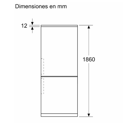 FRIGORIFICO BOSCH KGN362ICF COMBI ACERO 186CM C