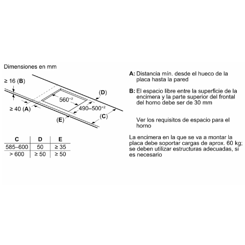 INDUCCION BOSCH PID61RHB1E 3FGOS SIN PERF 60CM