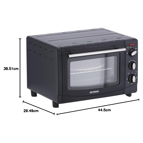HORNO SEVERIN 2068 TOSTADOR SOBEMESA NEG 20L 1500W