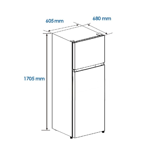 FRIGORIFICO ASPES AF17601ENFX 2PTAS NF INOX E