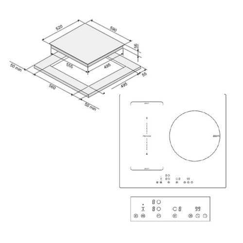 INDUCCION SVAN SIFZ3600 CRISTAL NEG 3ZNAS