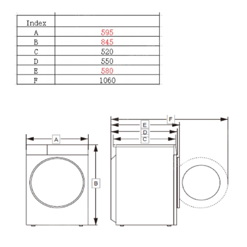 SECADORA ASPES ASB800DDX BOMBA C INOX 8KG D