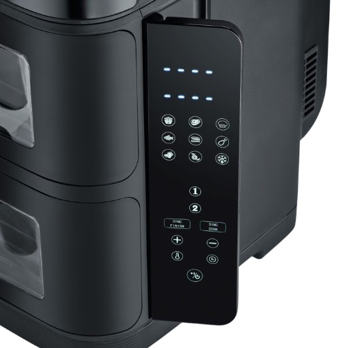 FREIDORA SEVERIN 2468 AIRE DOBLE NEGRO 2600W
