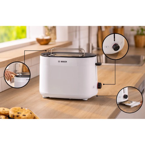 TOSTADOR BOSCH TAT2M121 2RAN MYMOMENT BLANCO 950W