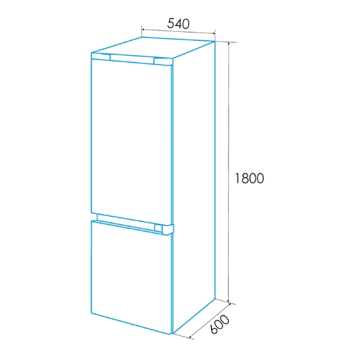FRIGORIFICO EDESA EFC18220NFWH COMBI E 924271369
