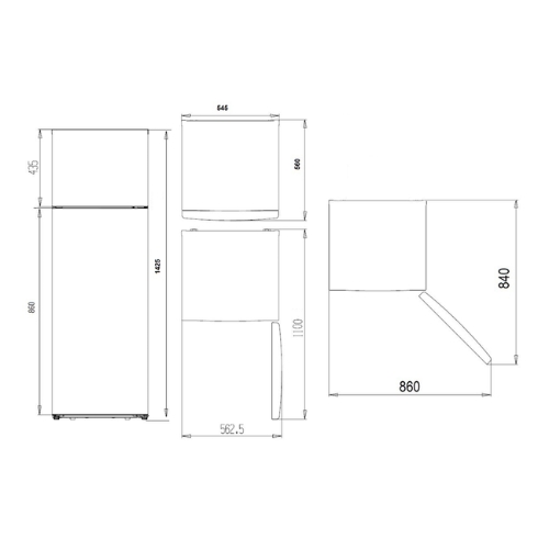 FRIGORIFICO SVAN SF145501ENF 2PTA NF BL 143CM E