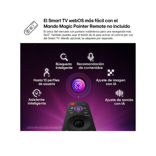 LED LG 65NU8E0B3LA NANO SMART TV 4K UHD AI NU80
