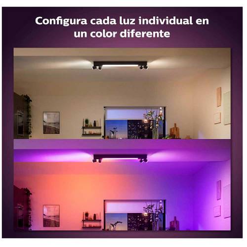 FOCO PHILIPS HUE CENTRIS 4-SPOT NEGRO 915005928701